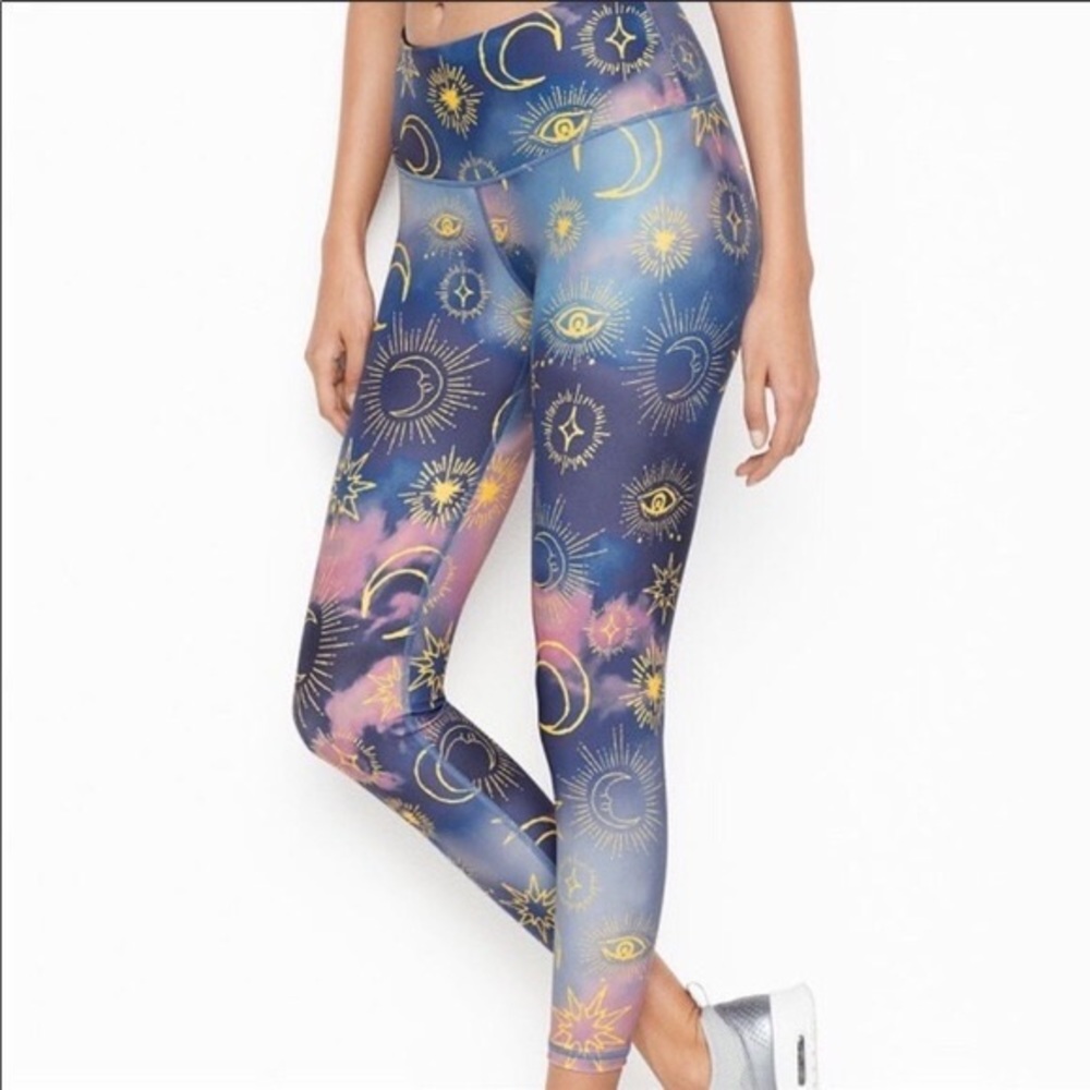 NWOT Victoria sport celestial tie dye leggings